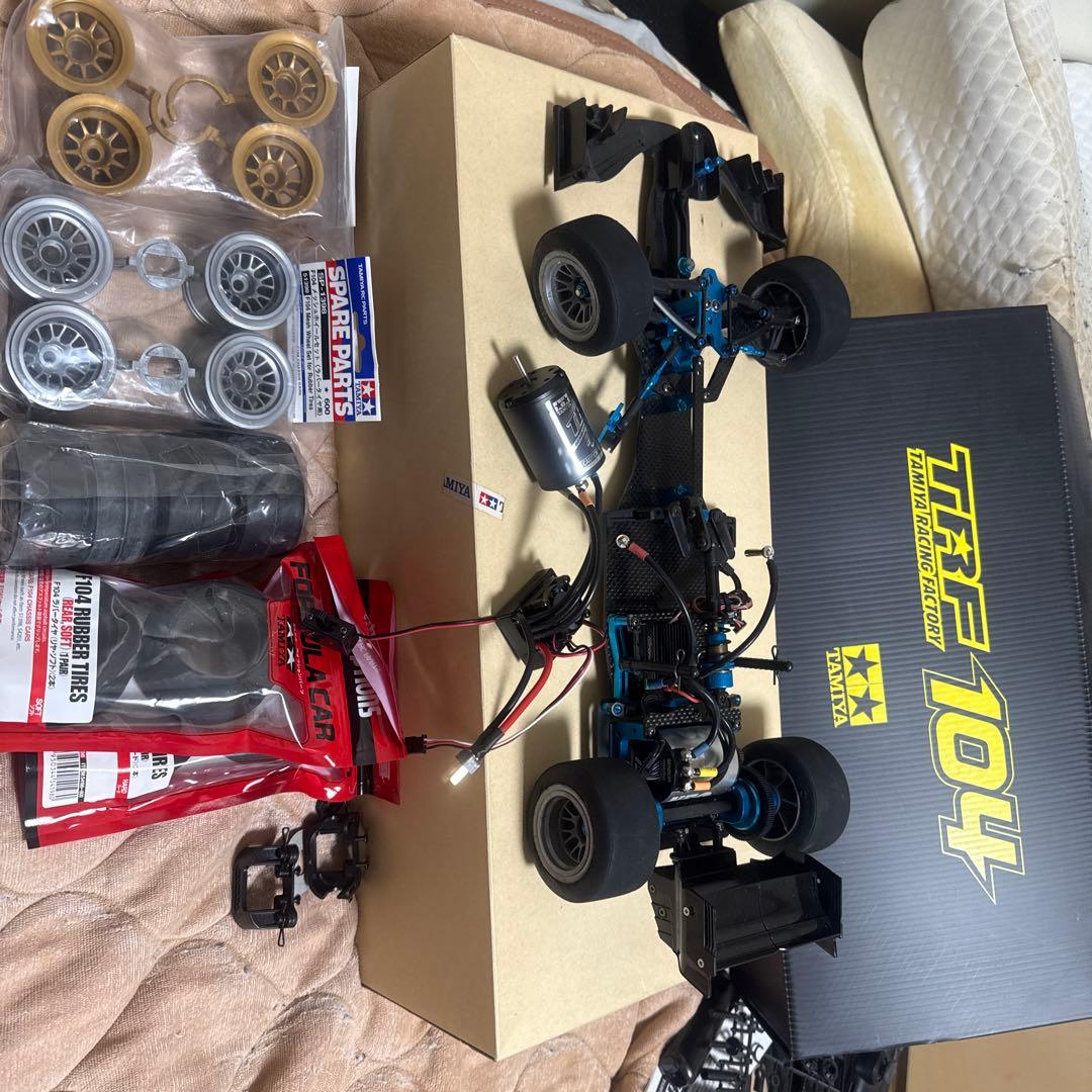 TAMIYA TRF104 シャーシキット 1/10組立済み未走行他