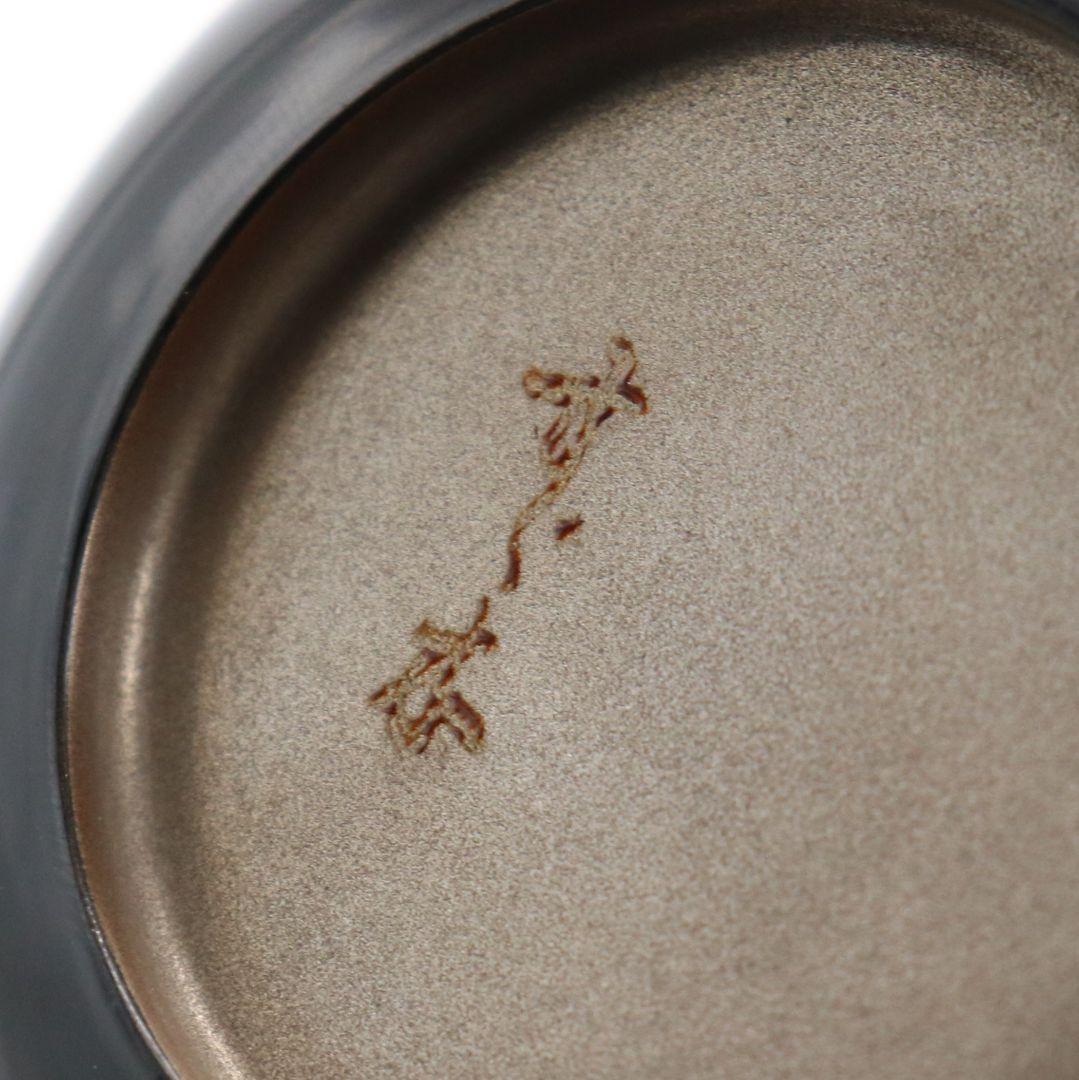 鈴木光入作 扇舟蒔絵 大棗 内銀溜 茶道具 共箱　DB788　N2