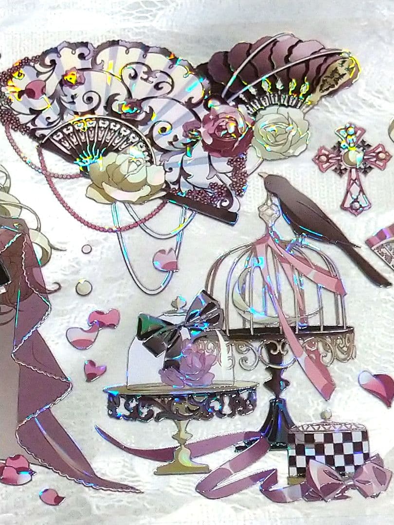 J607＃玛格丽酒会(贝壳光)Likey切り売り海外人物マステ女の子