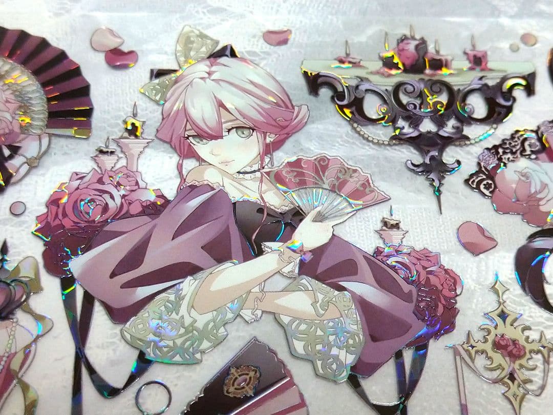 J607＃玛格丽酒会(贝壳光)Likey切り売り海外人物マステ女の子