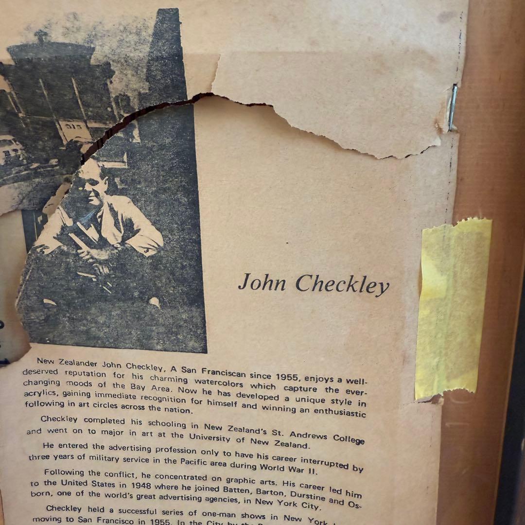 【お値下げ】ヴィンテージ アクリルペイント ゴールデンゲートブリッジ 風景画