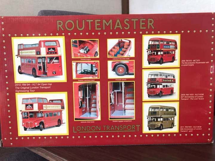 展示品美品　絶版1/24 サンスター製ロンドンバスオープンデッキ