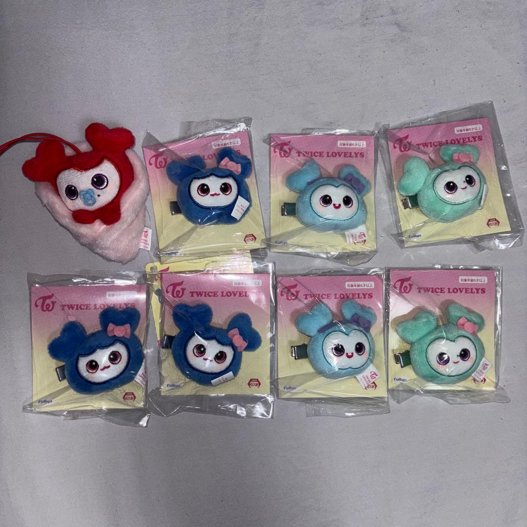 TWICE LOVELYS GiGO おくるみマスコット ぬいぐるみヘアピン