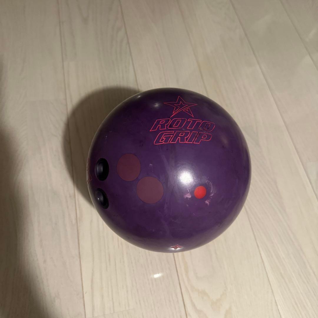 オプティマムアイドルRoto Grip ボウリングボール 紫　15Pソリッド