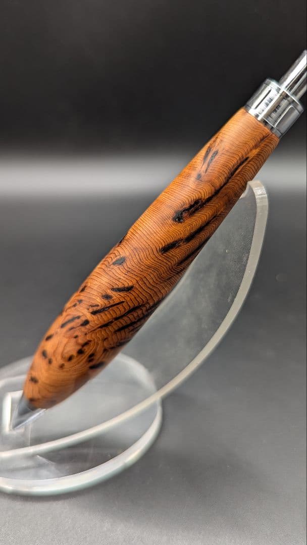 472ペン工房翌檜　特上　屋久杉　泡瘤　木軸シャーペン　ボールペン　極太