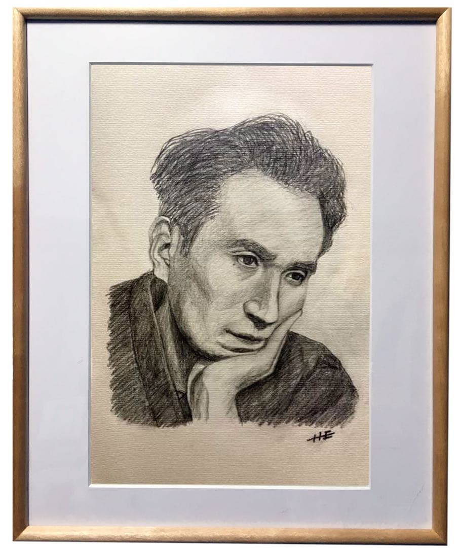 日本の文豪シリーズ　太宰治 鉛筆デッサン