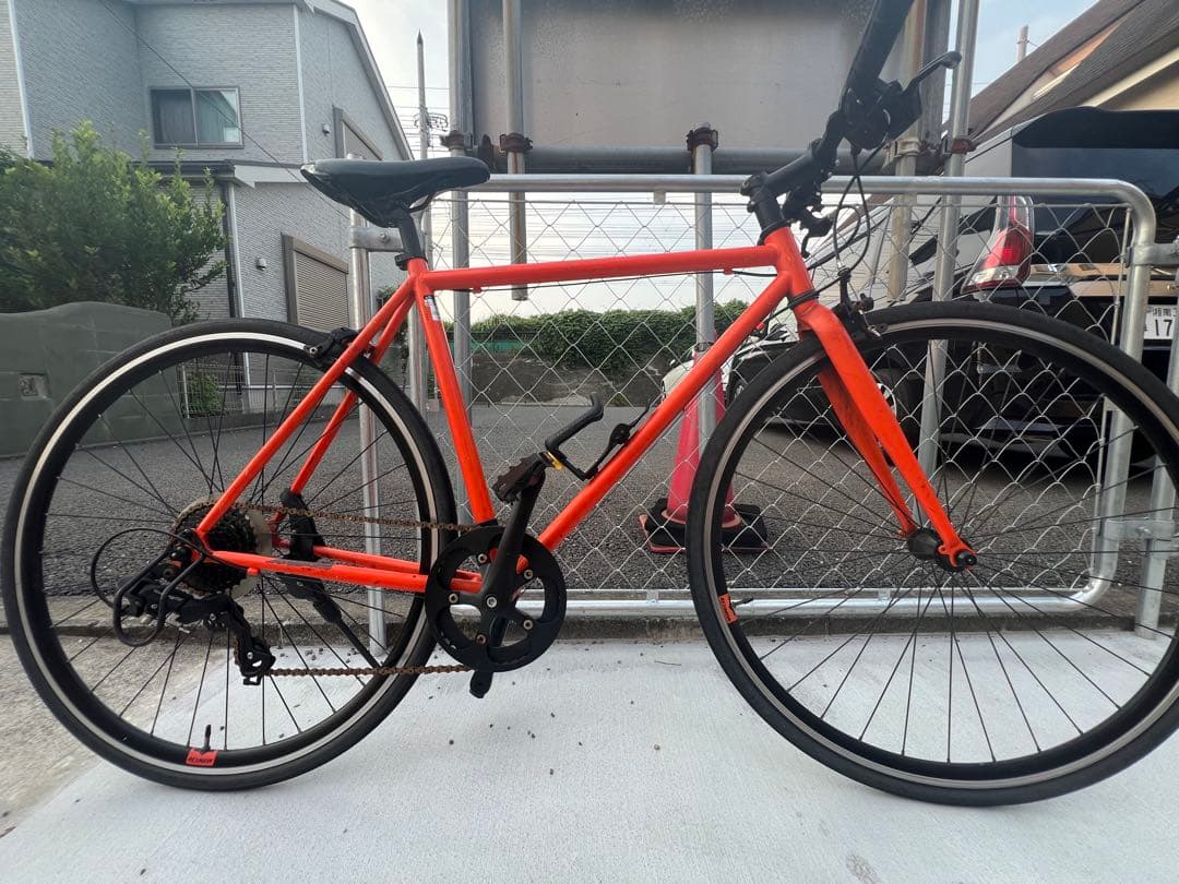 オレンジ シクロクロスバイク アサヒサイクル