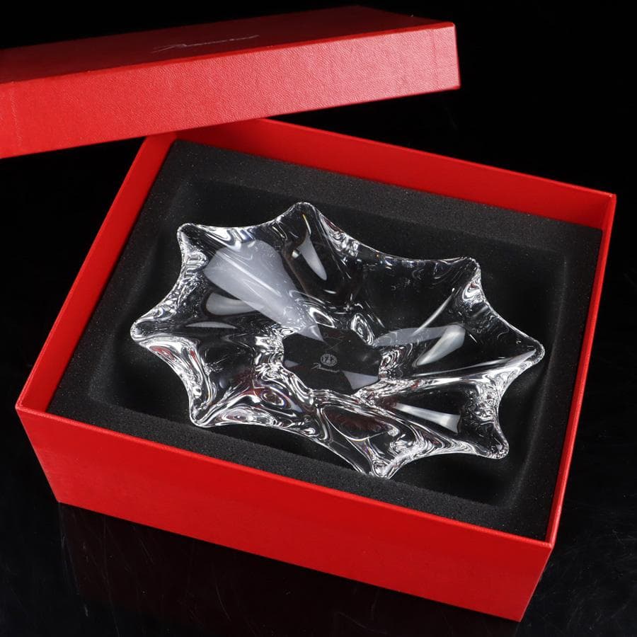 Y2437-6 バカラ キャディックス アッシュトレイ プレート 箱付き　PP