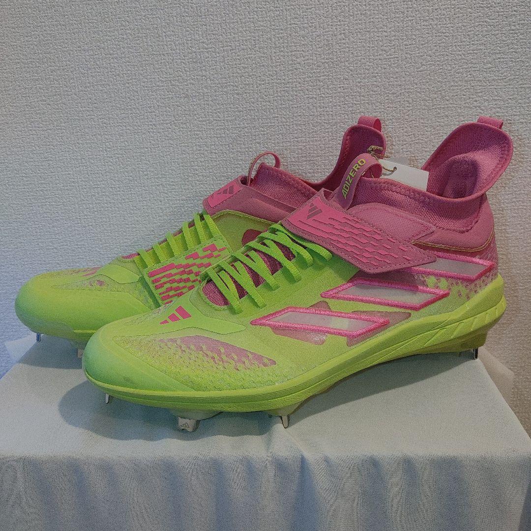 アディダス　野球　スパイク　28.5センチ 金具　ピンク