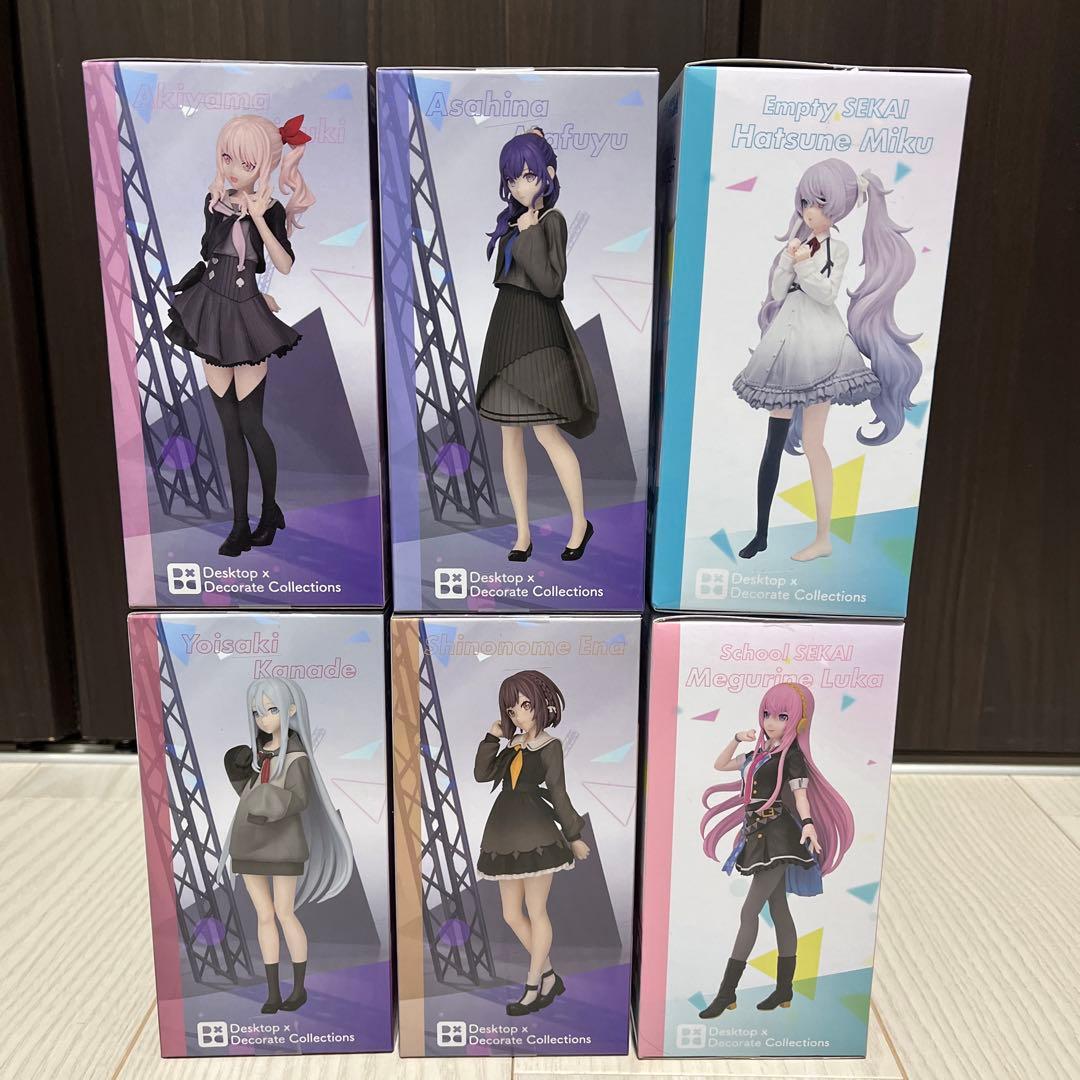 プロジェクトセカイ 25時、ナイトコードで。　初音ミク　フィギュア6点まとめ売り