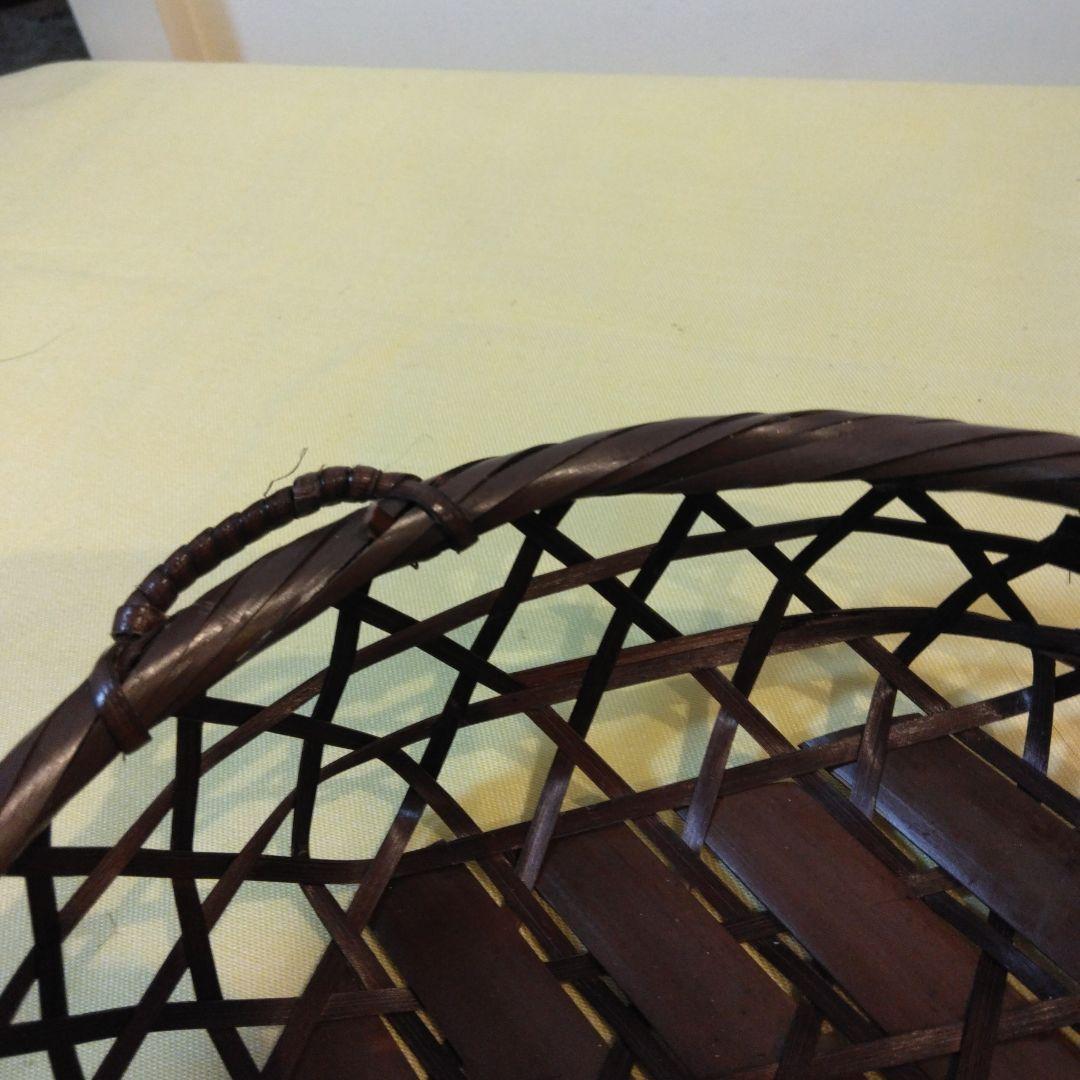 多目的籐製?円形バスケット持ち手付き15個