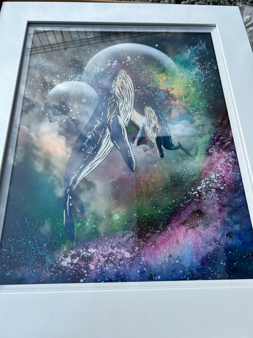 ひ*ろ様 ⭐︎匿名配送スプレーアートエデンF 6サイズキャンバス白額付き