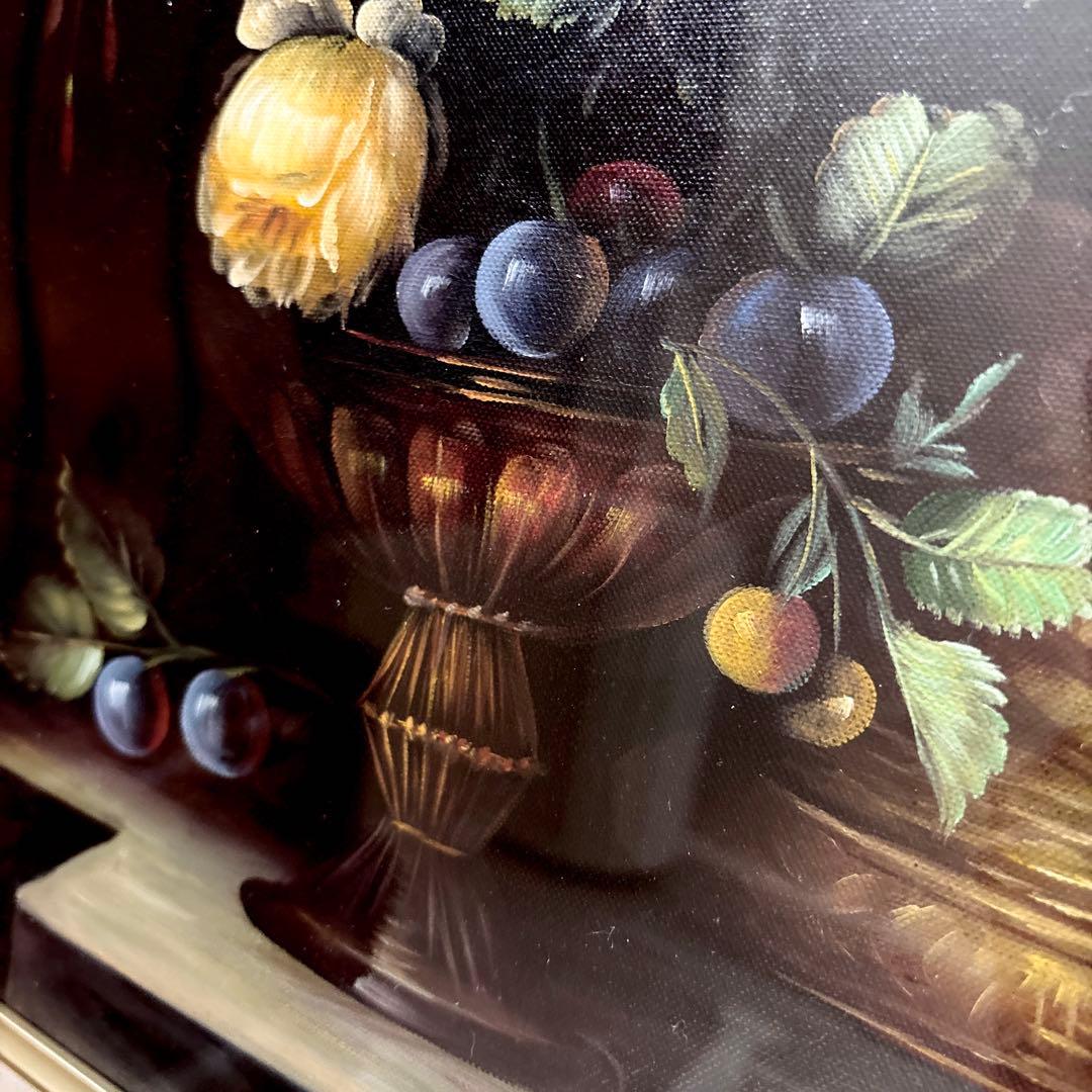 Z様ご購入☆ 絵画 Oliver 油絵 ゴールド額 F12