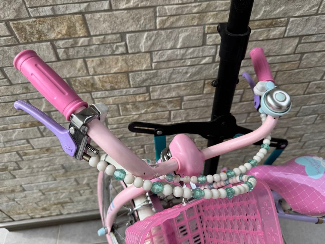 子供用自転車 ピンク 16インチ　補助輪付き