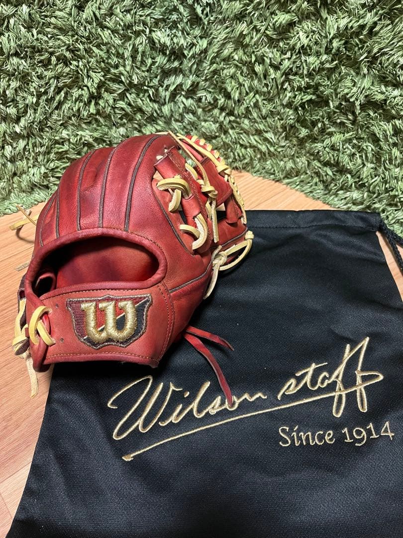 ウィルソンスタッフ デュアル 硬式内野手用86型 Eオレンジ×キャメル