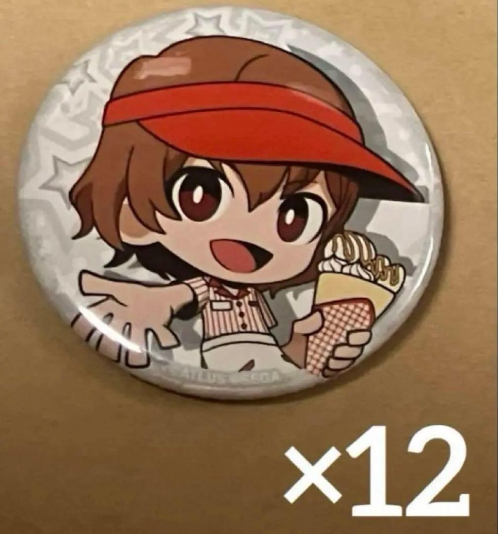 ペルソナ5　明智吾郎　タクティカ　缶バッジ　マリオンクレープ