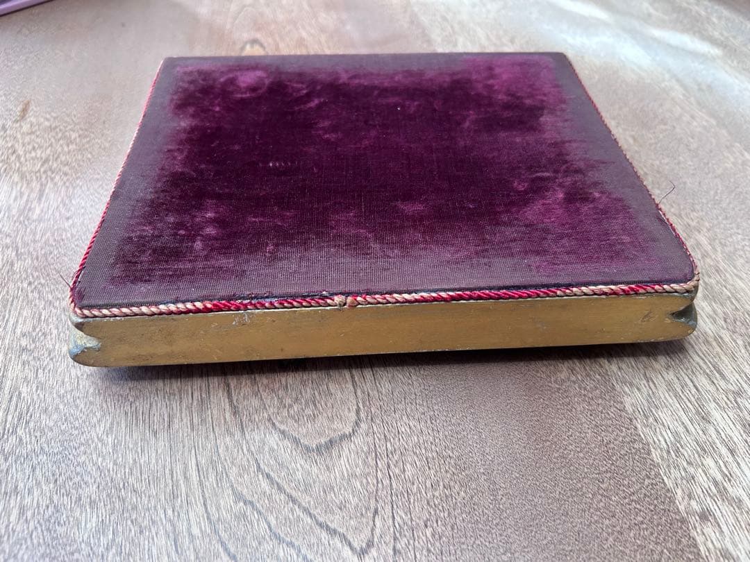 アンティーク ジュエリーディスプレイ台 ベルベット ゴールド台座