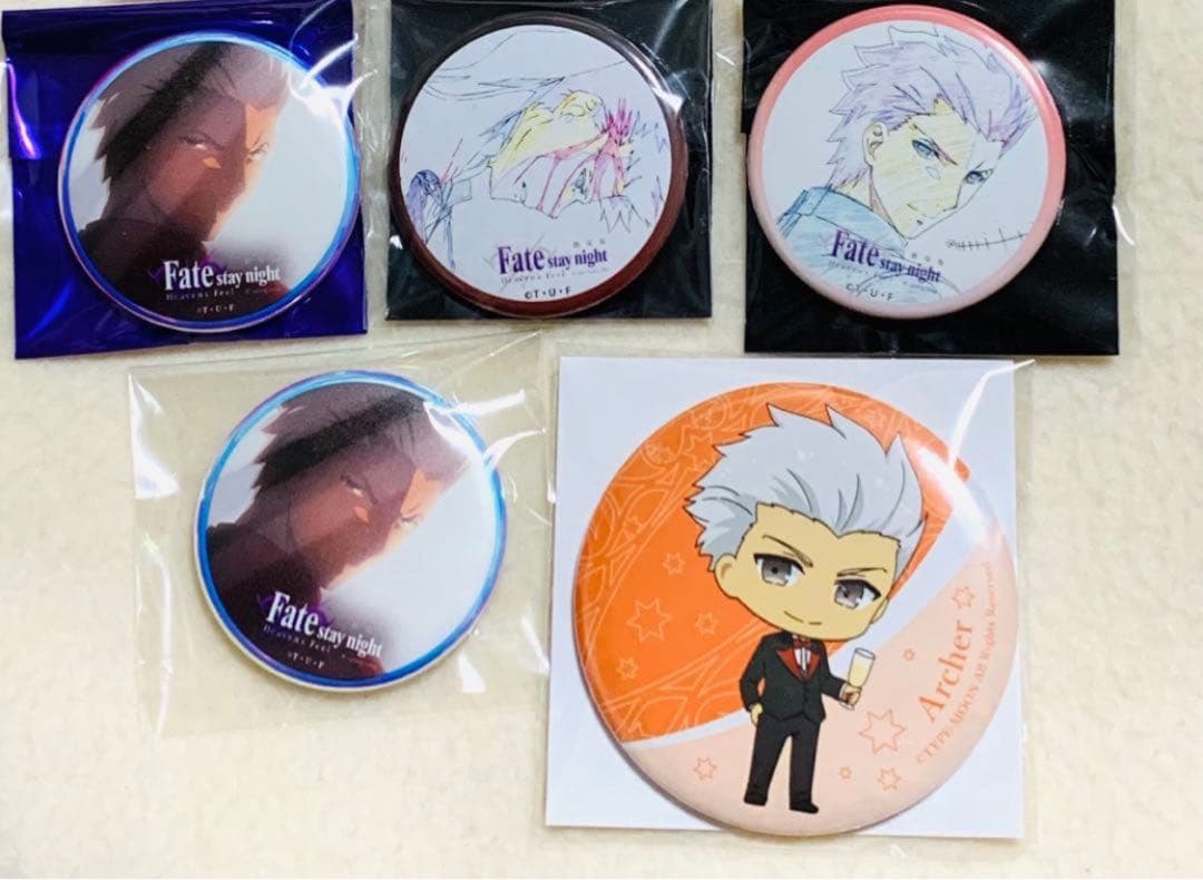 fate アーチャー 5個セット HF バッジ 原画 エミヤ