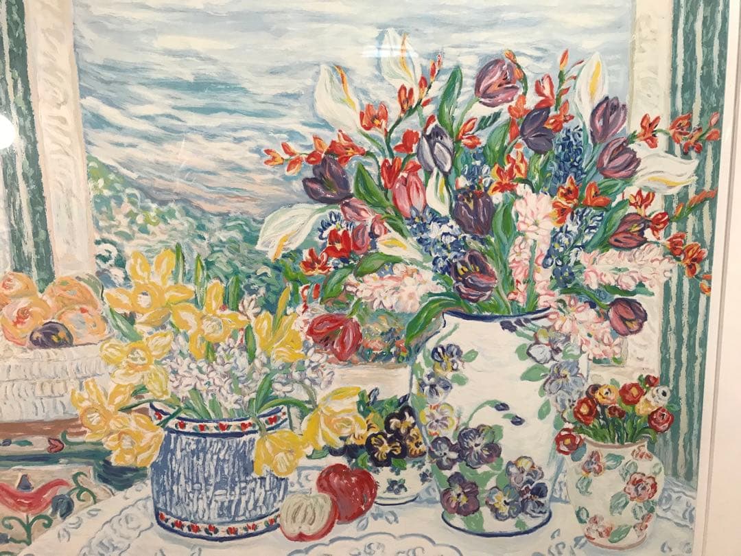 レスリーセイヤー「アップルフォーブレックファースト」シルクスクリーン直筆サイン有