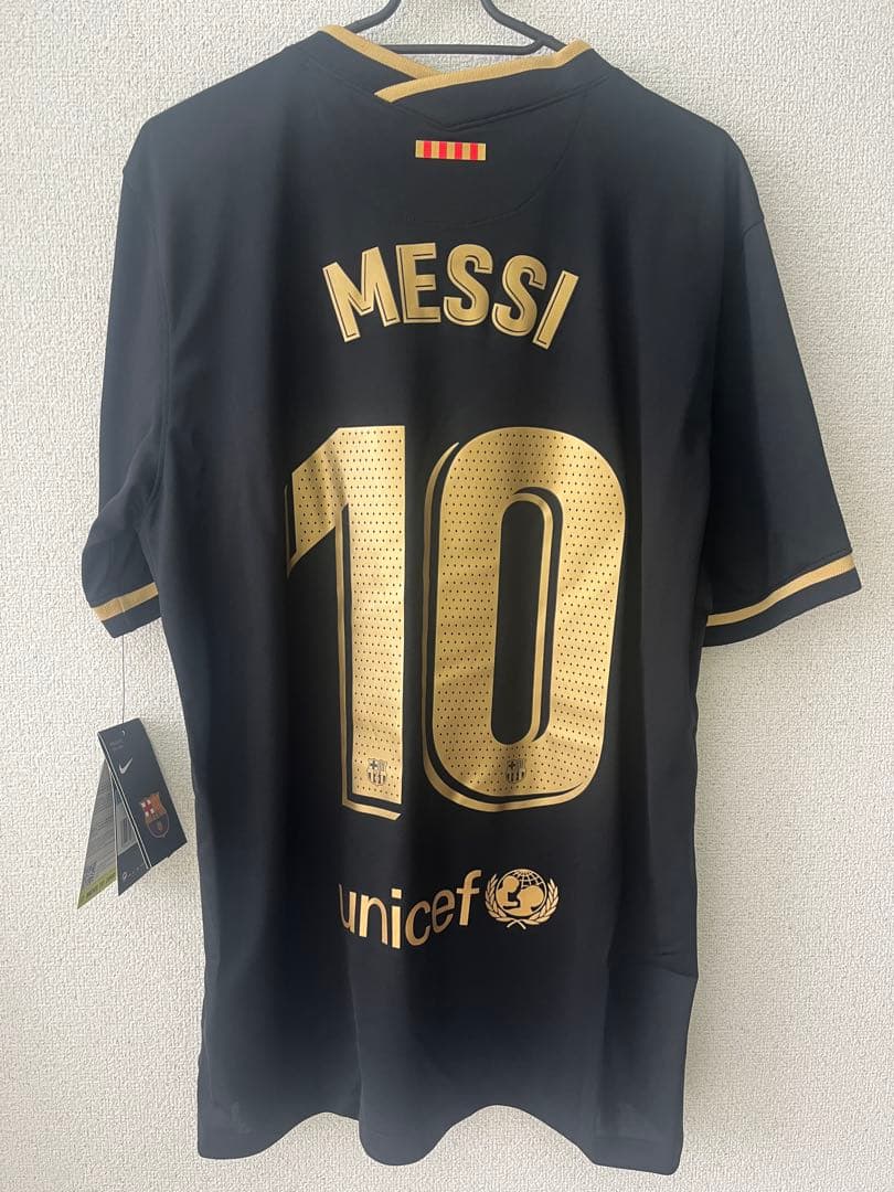 新品・未使用　メッシ10 FC Barcelona Nike Mサイズ　黒×金