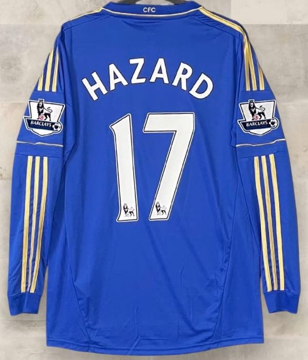 FCチェルシー 12/13 ホーム 17番 アザール 長袖 ユニフォーム