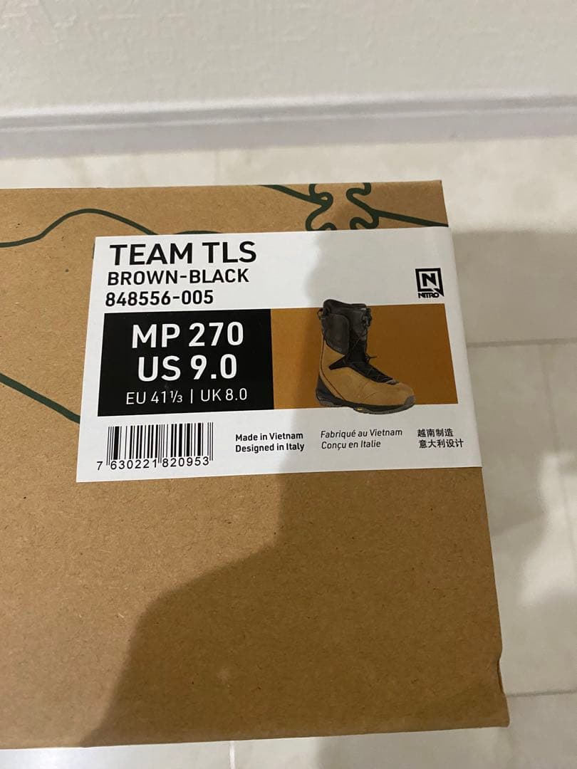 NITRO TEAM TLS 27cmスノーボードブーツ ブラウン/ブラック