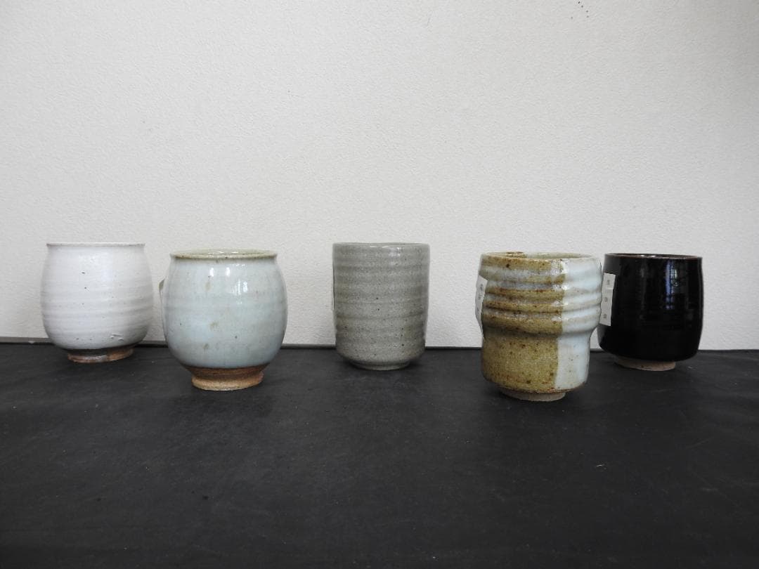 十三代中里太郎右衛門　唐津焼湯呑　5個　共箱　MA883