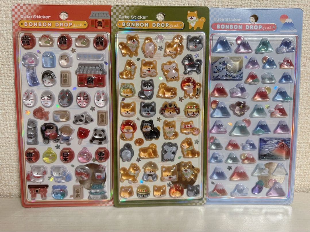 ボンボンドロップシール　和柄　9種　新品未開封