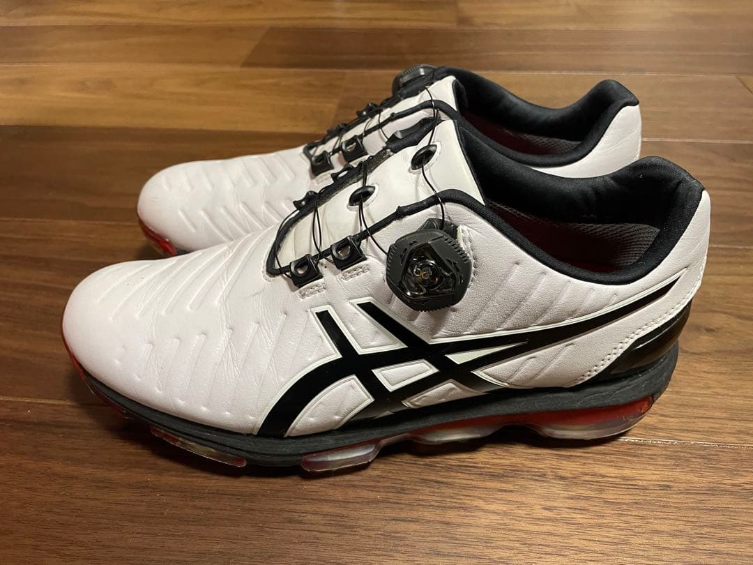 ゴルフシューズ　asics TGN919 ホワイト/ブラック　25.0cm