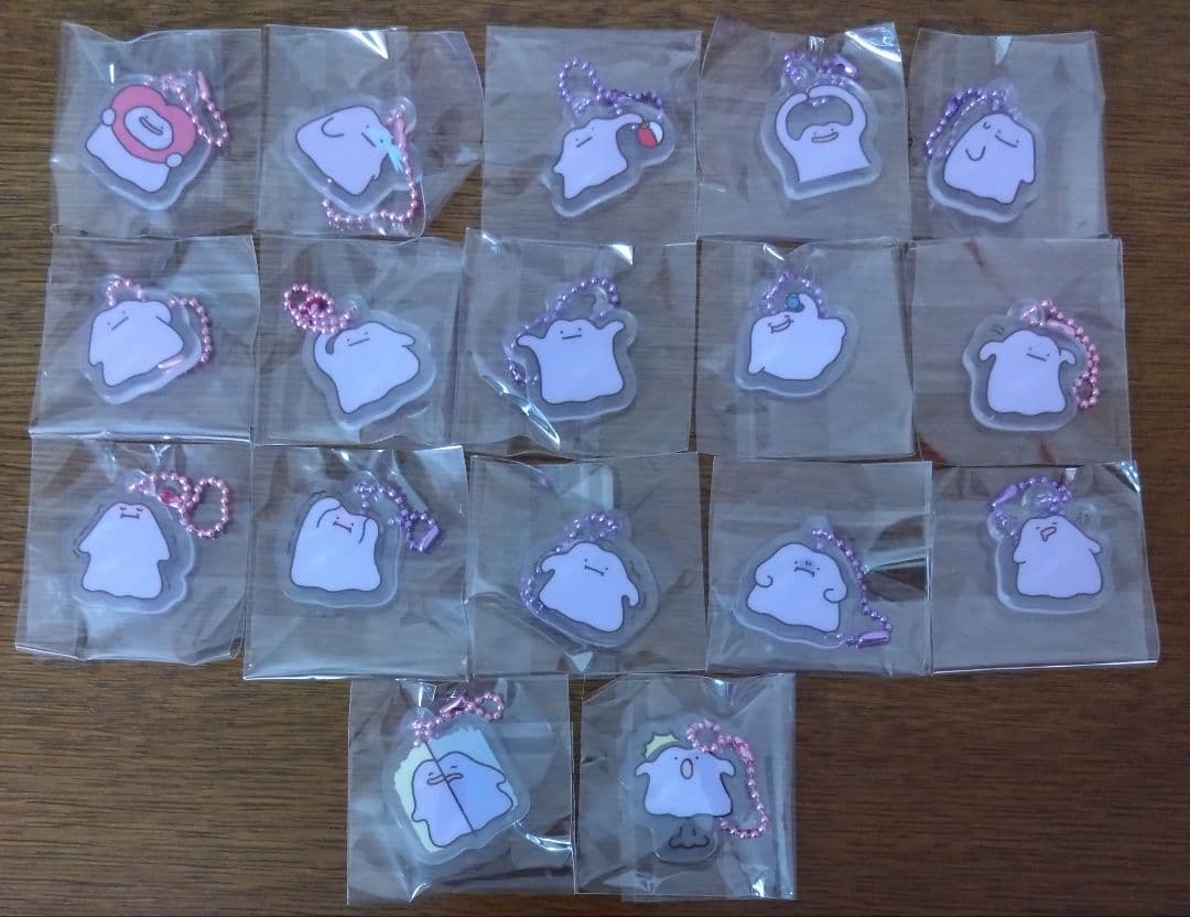 韓国 ポケモン メタモン ポップアップ ガチャ アクリル キーリング