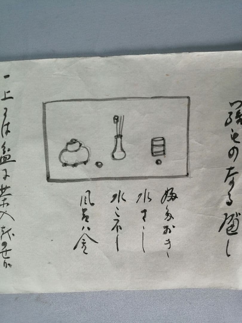 【茶道具】遠州公茶湯伝授書　巻物　遠州流　掛軸　軸C29