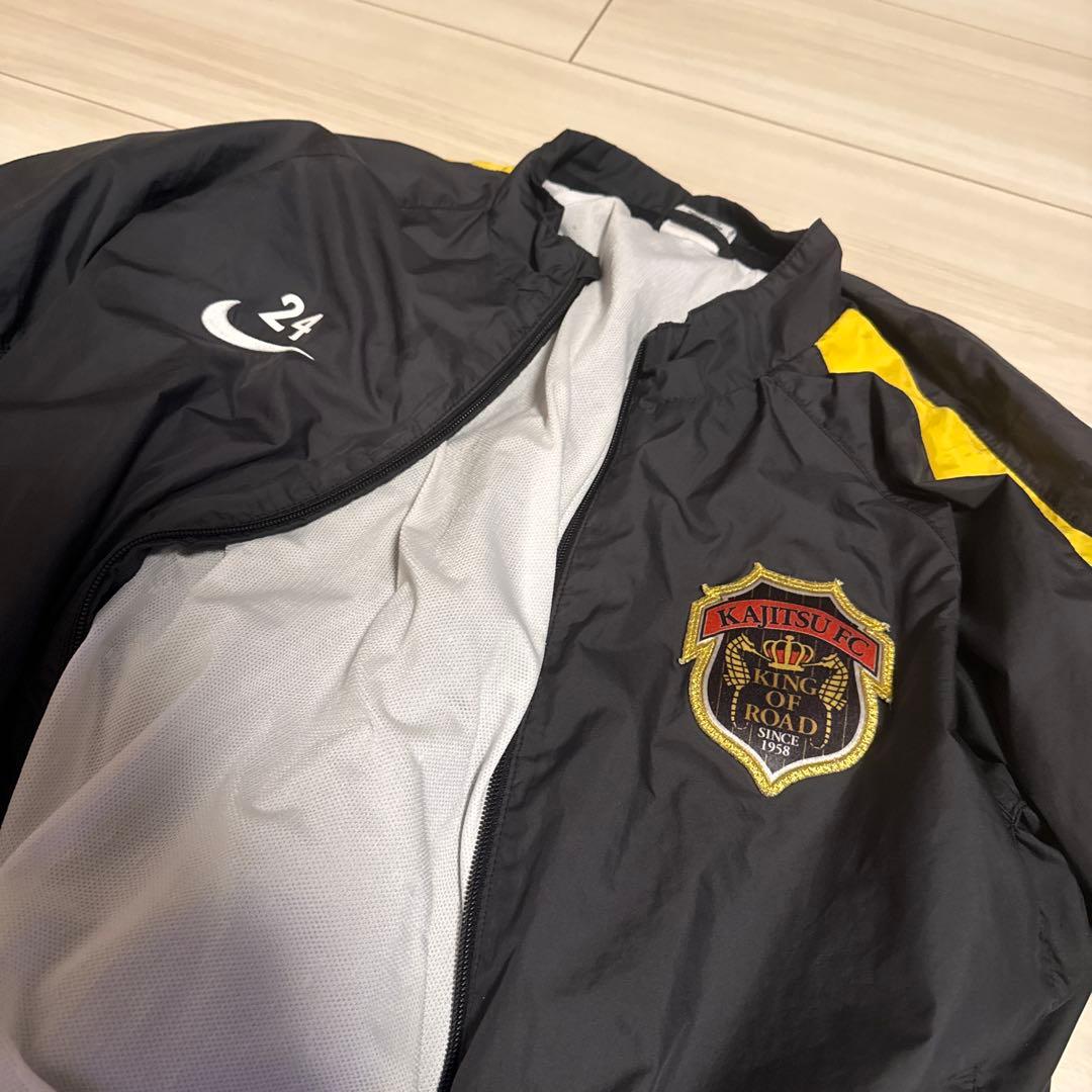 【鹿児島実業サッカー】ウィンドブレーカー 黒/黄色