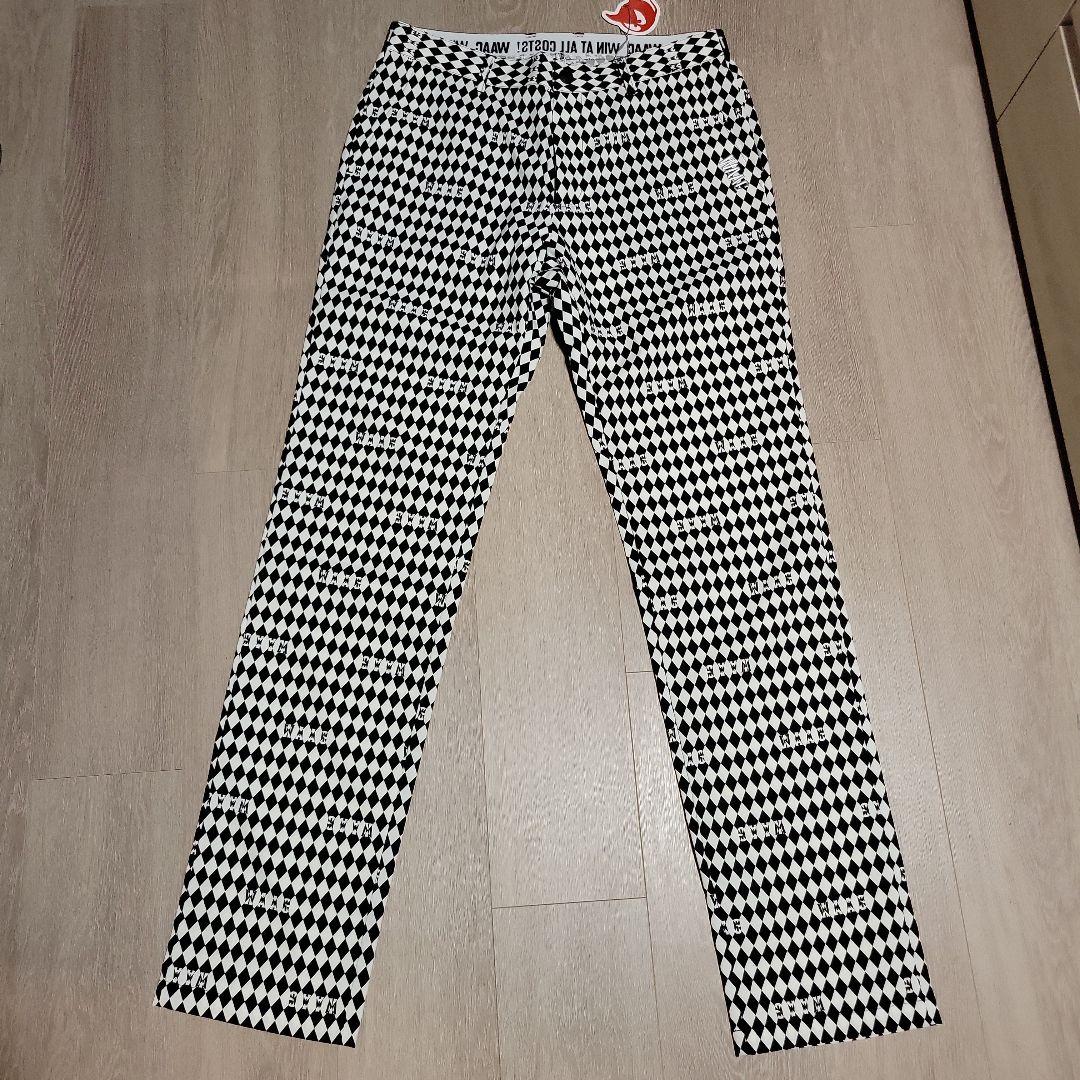 WAAC 白黒チェック柄パンツ サイズ3
