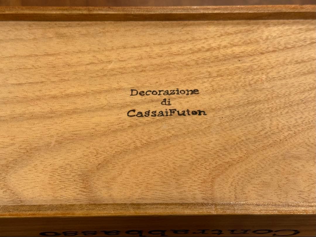 【希少・美品】コントラバス 木製ティシューケース イタリア製