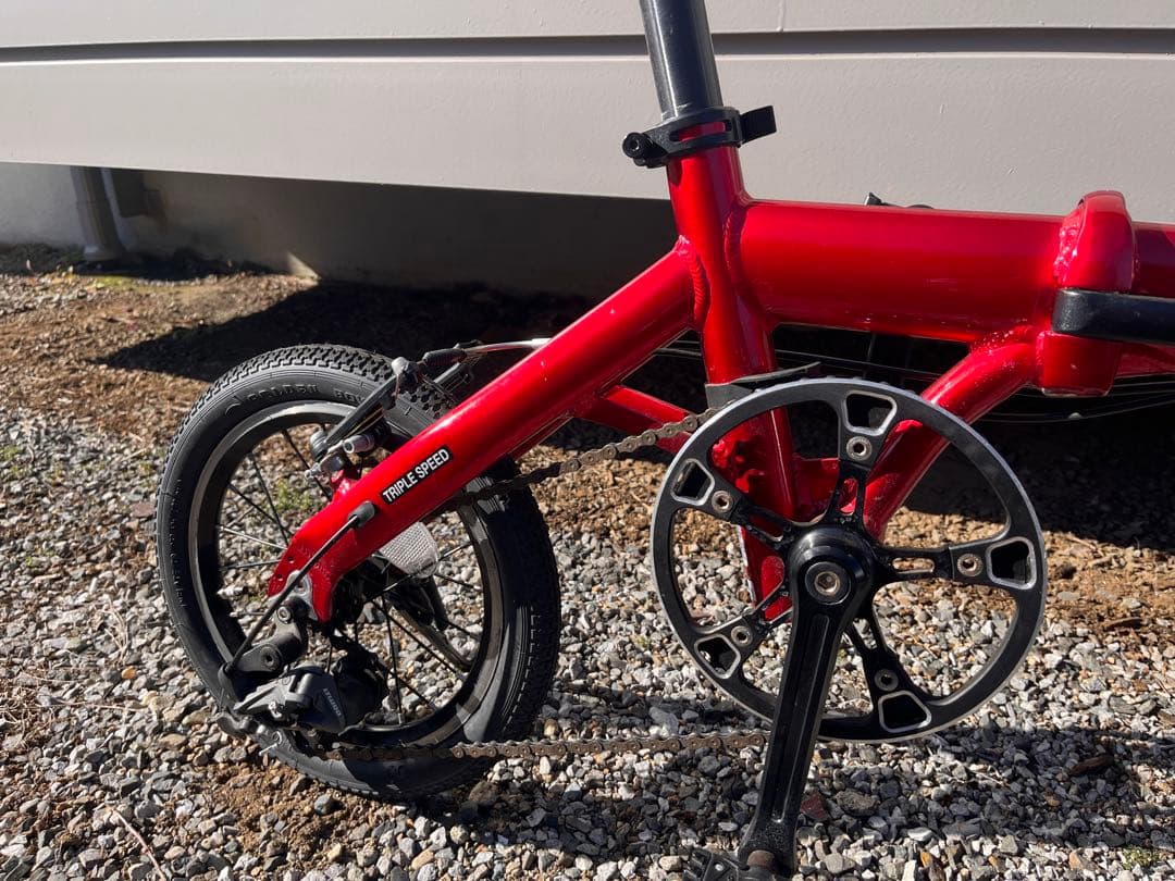 ルノー ウルトラライト7 ギア3段 折り畳み自転車 輪行バッグとチューブ付き