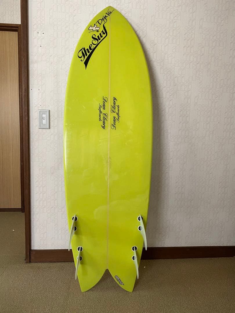 Dean Clearyレトロフィッシュ5'6 フィン、ケース付