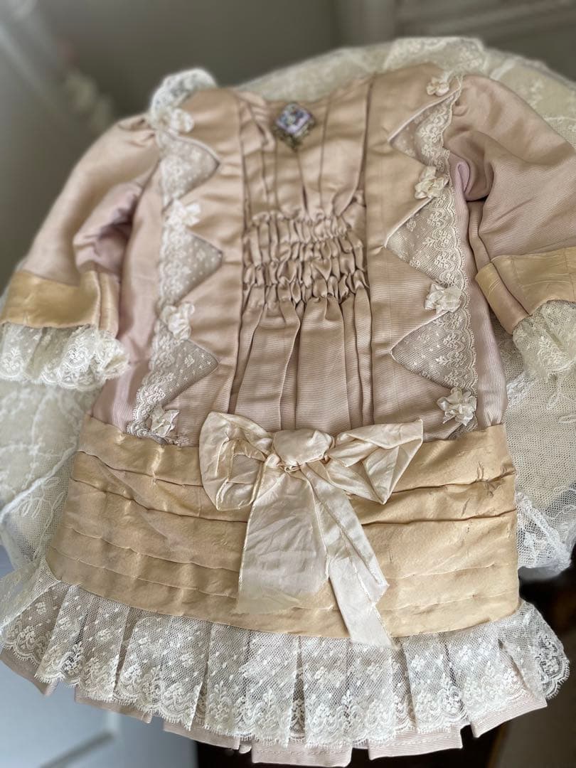 ♡ アンティークビスクドール さんのドレス♡ アンティークドールドレス