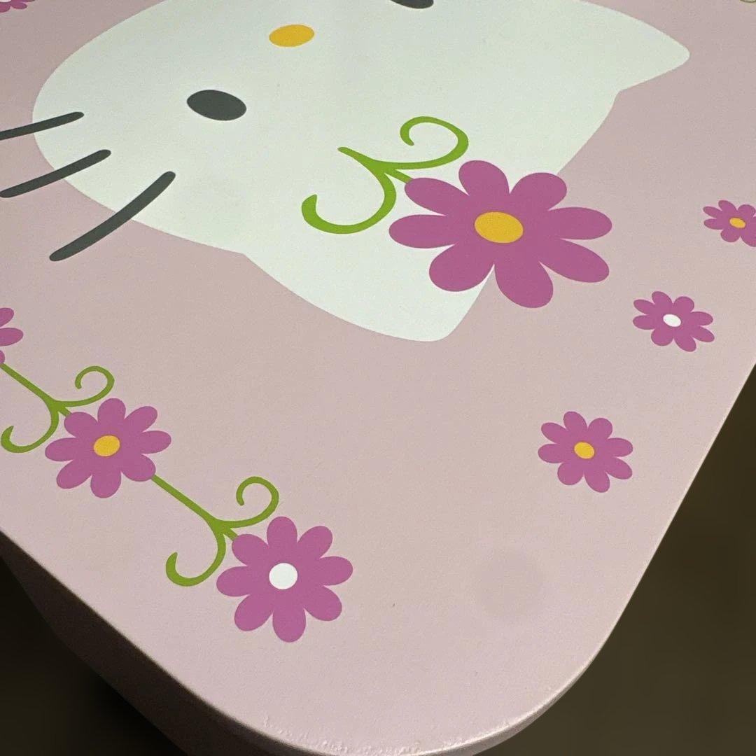 美品 激レア サンリオ ハローキティ キャスター 付き 木製 ボックス 収納