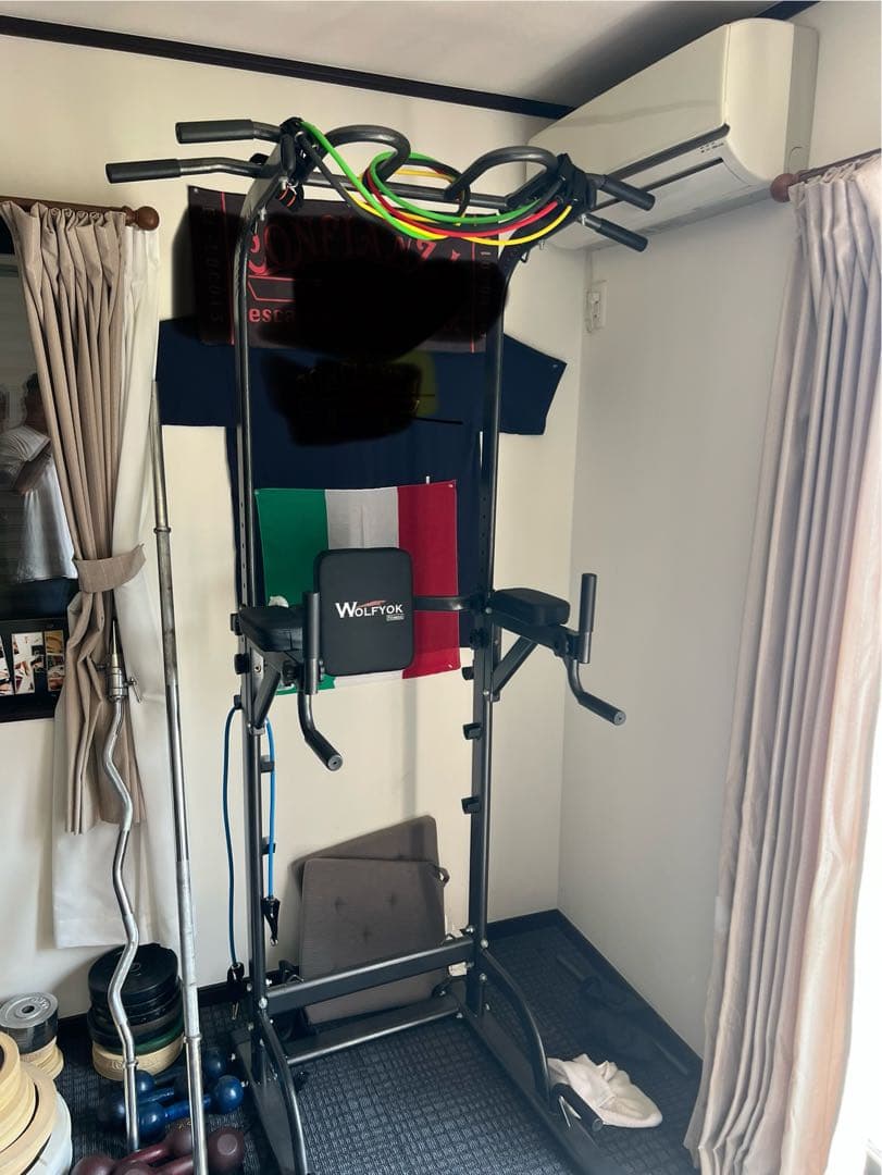 ホームジムセット　バーベル　ダンベル　可変式　最終　別途発送有