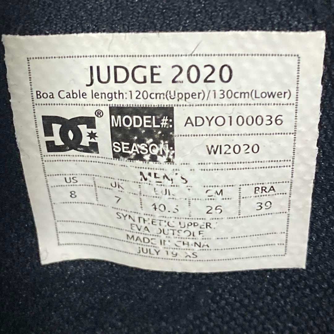 【即日発送】DC ディーシー スノボブーツ　JUDGE ジャッジ26.0cm