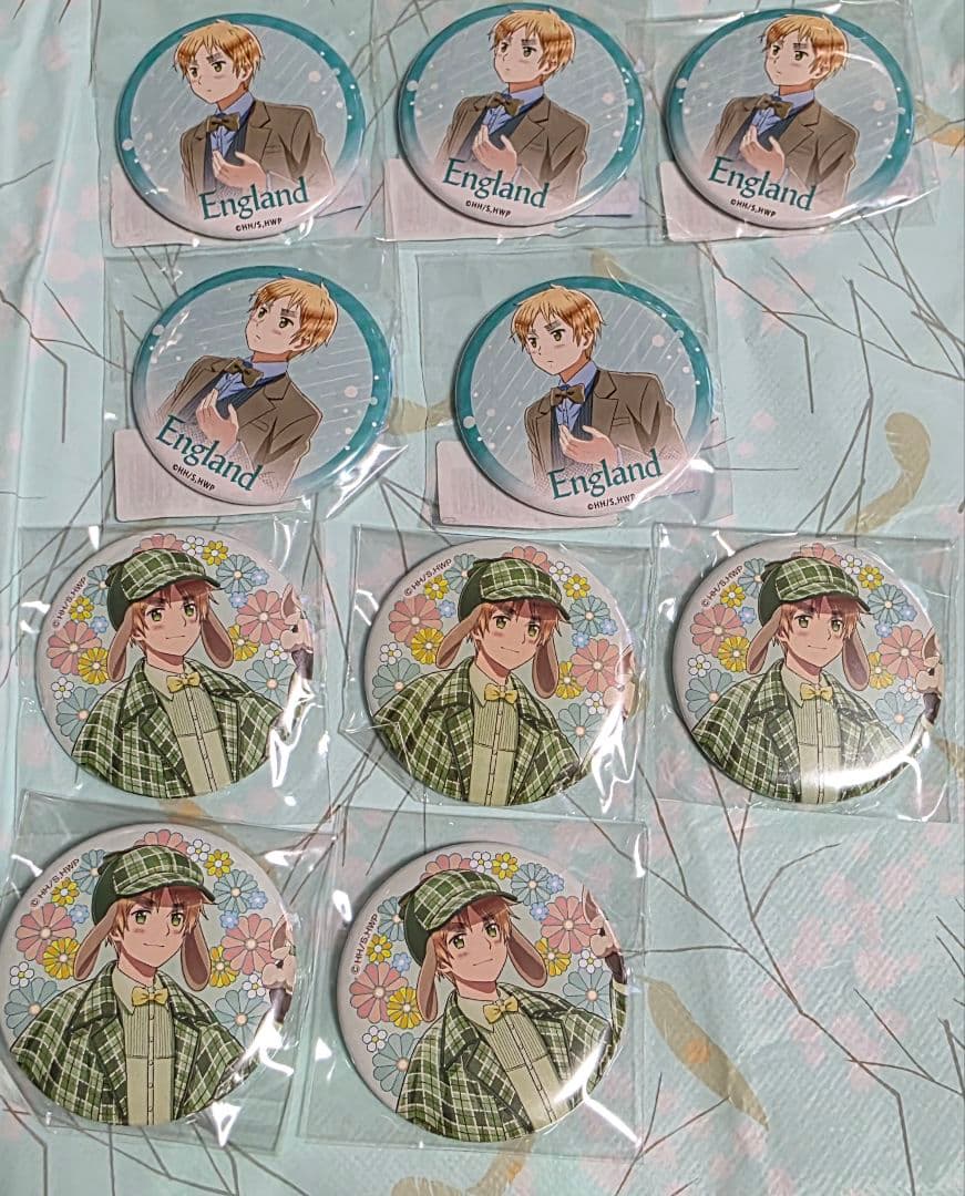 ヘタリア イギリス 缶バッジ 10点セット