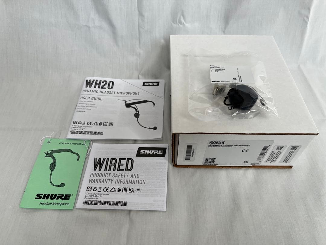 SHURE ダイナミック マイクロホン XLRケーブル WH20XLR