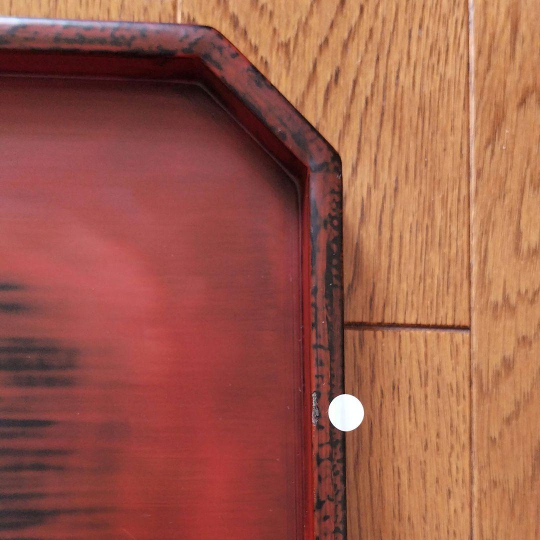 太田修嗣③洗朱根来角隅切盆