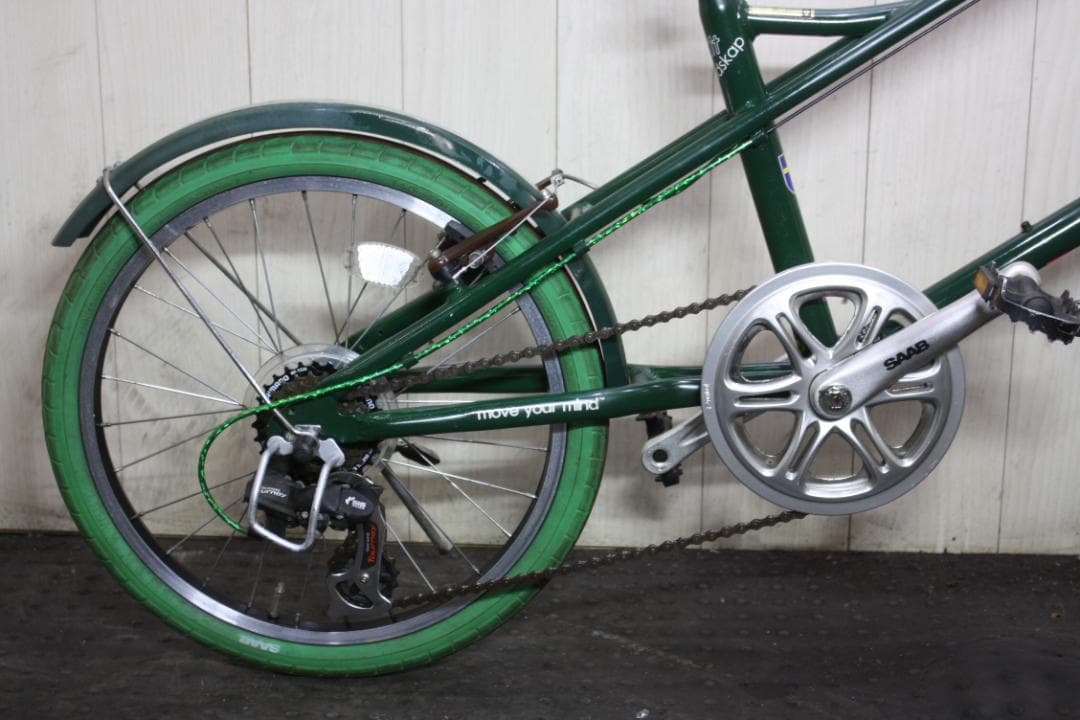 人気！SAAB 20インチ アルミ シマノ6速 360mmミニベロ