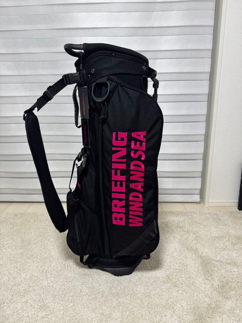 BRIEFING WIND AND SEA キャディバッグ サックス pink