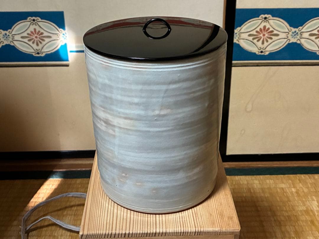 茶道具 陶器 水指 共箱 【森里 陶楽】作