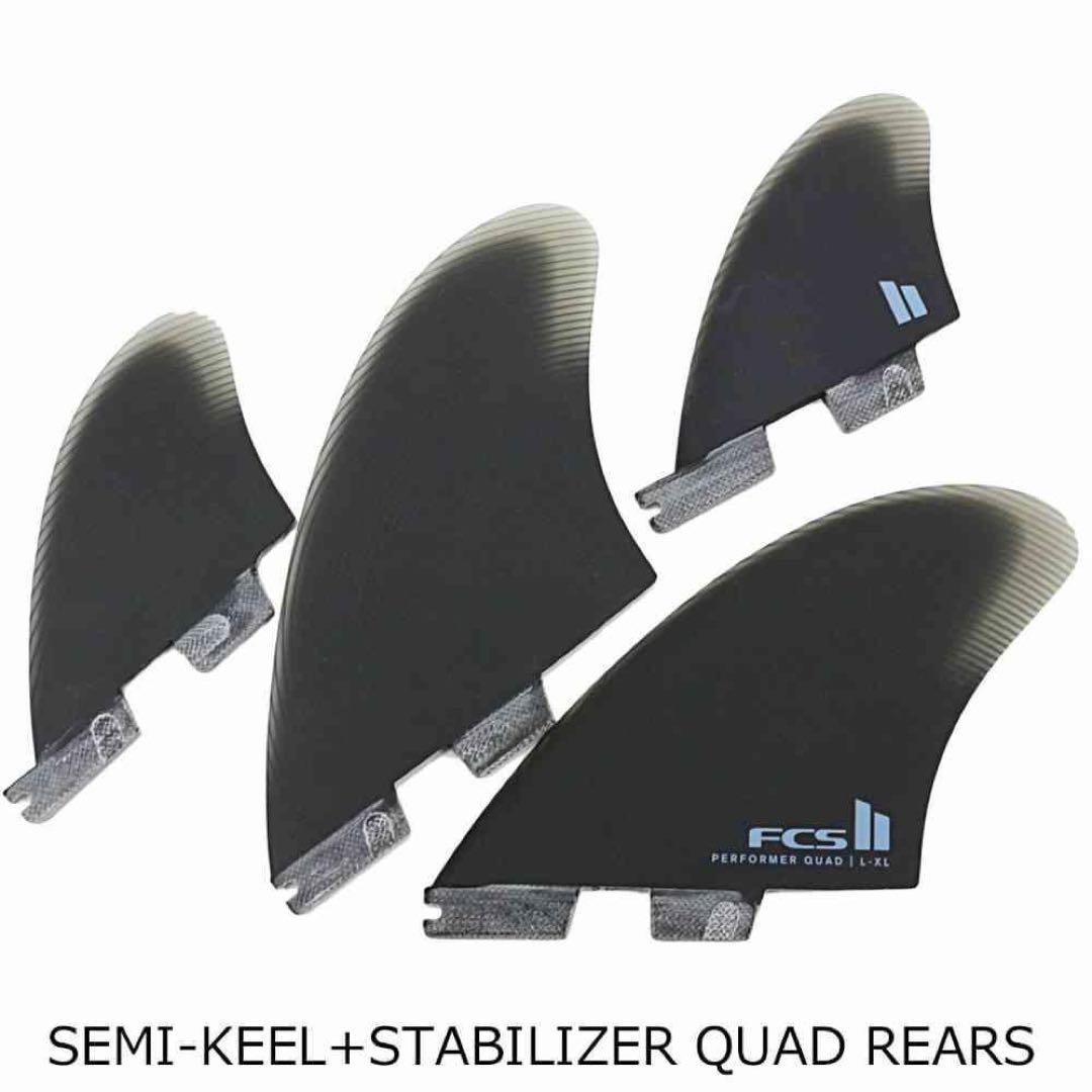 FCS2 エフシーエス パフォーマー キール ツイン + クアッドリア 4枚