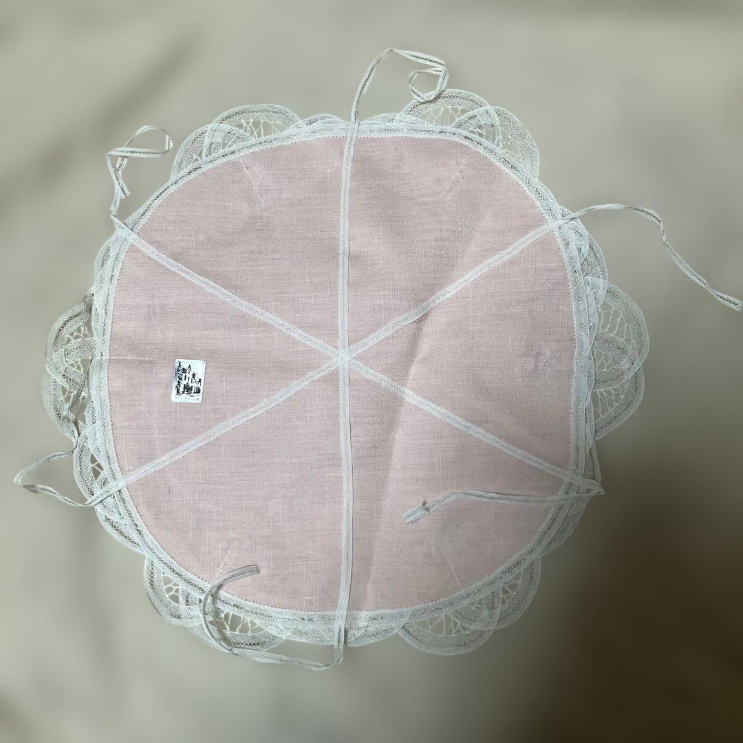 優しいオークル生成り　レース　スコーンホルダー