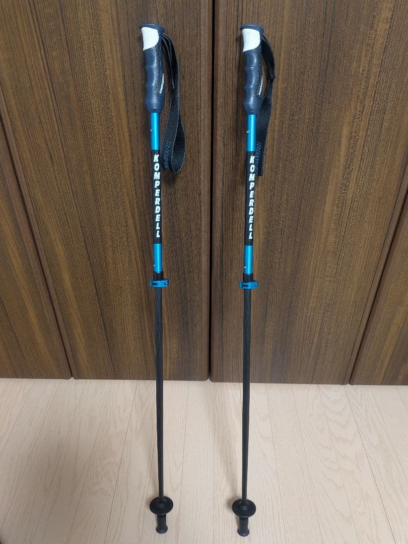 コンパーデル スキーポール ジャパンモデル カーボンプロ バリオ ブルー