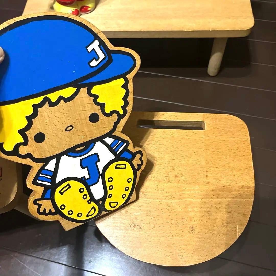 サンリオレトロ パティ&ジミー 木製 チェアー テーブル 貯金箱